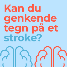 På strokedagen spredes viden om symptomer på og forebyggelse af stroke i hele landet